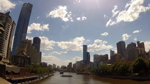 Yarra river melbourne.mp4 Stock Footage 9929248