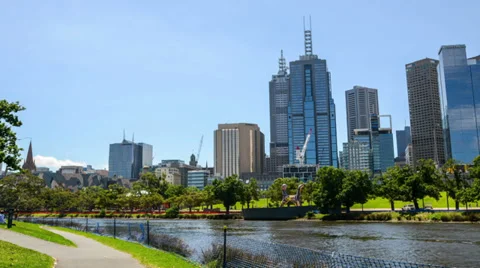 YarraRiver hyper lapse Stock Footage 33716263