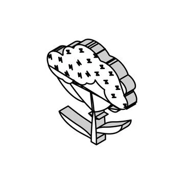 Yarrow plant isometric icon vector illustration Illustrazione stock