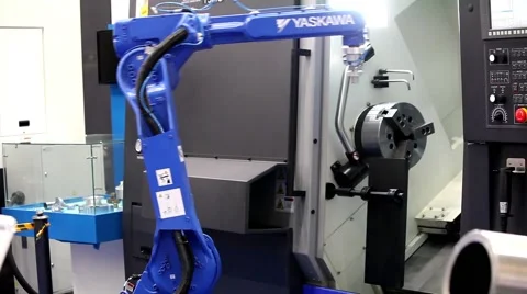 Yaskawa Motomann welding robot machine Stock Footage 54978178