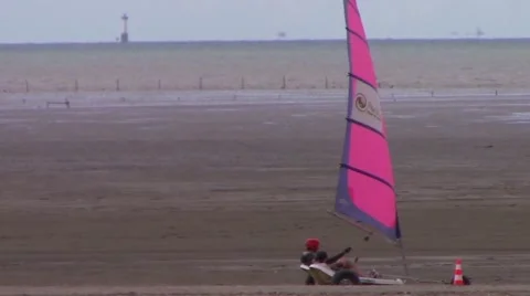 Yatching on the beach Stock Footage 66566841