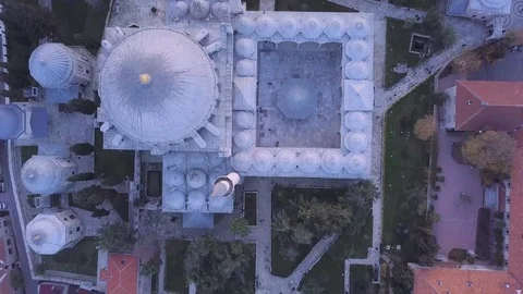 Yavuz Sultan Mosque Top Drone Footage Stock Footage 103187674