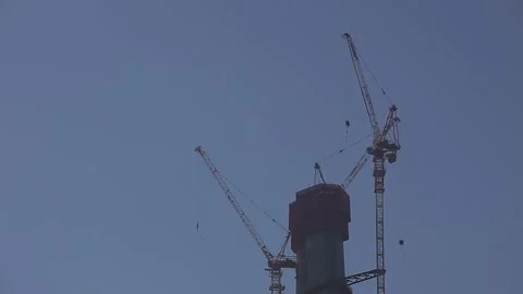 Yavuz Sultan Selim bridge construction Stock Footage 148664273