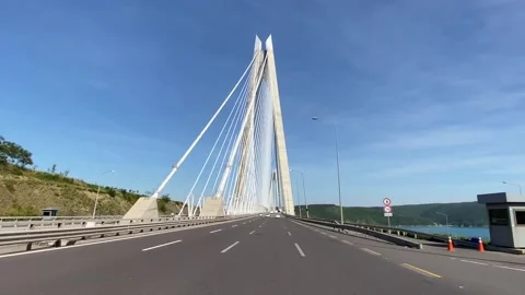 Yavuz Sultan Selim bridge Stock Footage 134010918