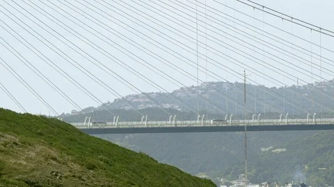 Yavuz Sultan Selim Bridge, Turkey Video stock 79472575