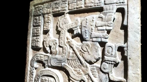 Yaxchilan-lintel-25-FROM BOTTOM TO TOP Stock-Footage 86826595