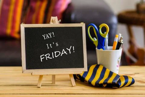 Yay! It is Friday Stock Photos