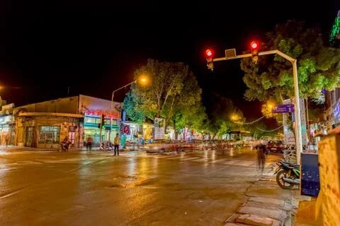 Yazd by night Stock Photos