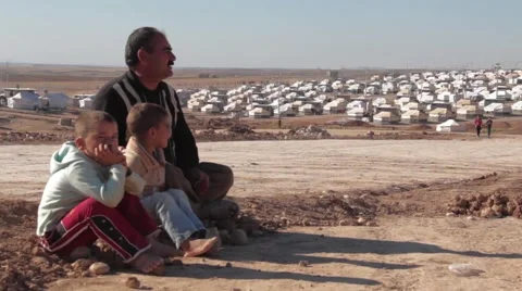 Yazidi Refugee Stock Footage