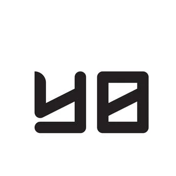 Yb initial letter vector logo icon Stock-Illustration