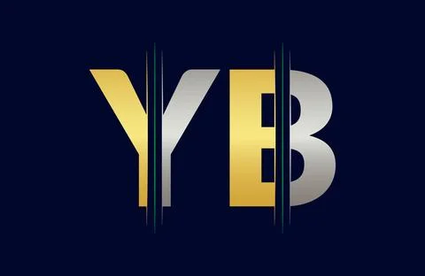 YB Letter logo design vector template. Stock Illustration