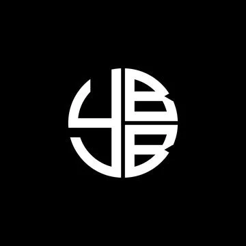 YBB logo YBB icon YBB vector YBB monogram YBB letter YBB minimalist YBB tri.. Stock Illustration