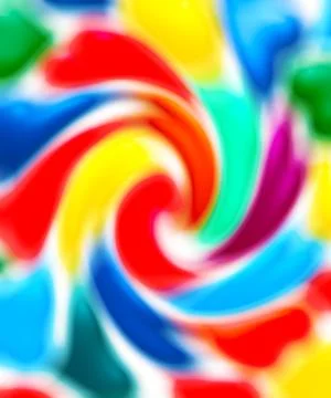 ?ycle of multi-colored paint Illustrazione stock