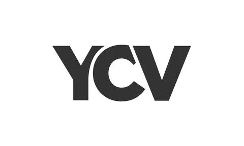 YCV logo design template with strong and modern bold text. Initial based ve.. Stock Illustration