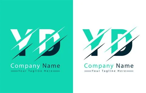 YD Letter Logo Vector Design Concept Elements 库存插图
