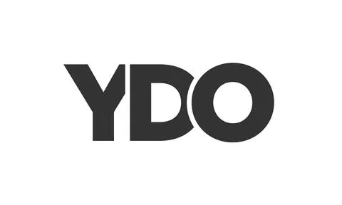 YDO logo design template with strong and modern bold text. Initial based ve.. Stock Illustration
