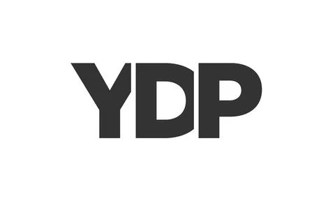 YDP logo design template with strong and modern bold text. Initial based ve.. Stock Illustration