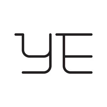 Ye initial letter vector logo icon Stock Illustration