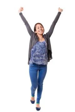 Yeah! Sooo happy! Stock Photos