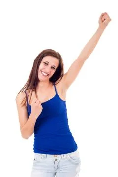 Yeah! Sooo happy! Stock Photos