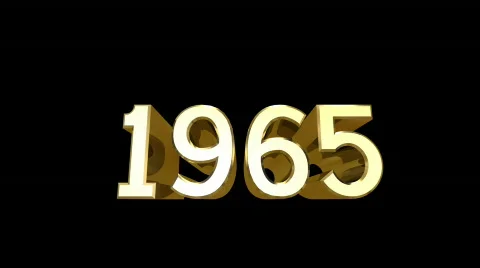 Year 1965 a HD Stock Footage