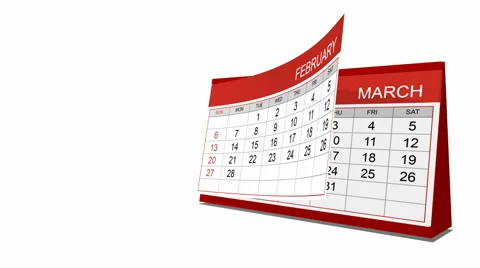 Year 2011 calendar Stock Footage