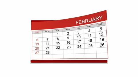 Year 2011 calendar Stock Footage