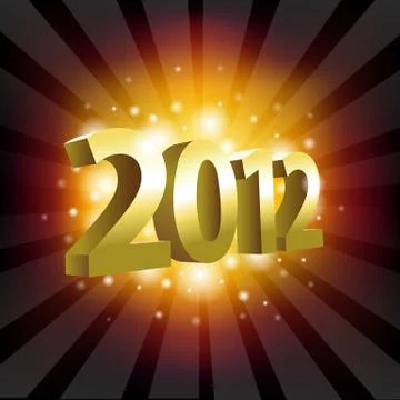 Year 2012 Stock Illustration