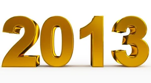 Year 2013 Stock Illustration