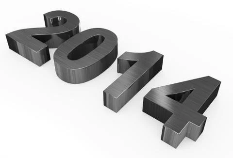 Year 2014 Stock Illustration