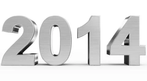 Year 2014 Stock Illustration