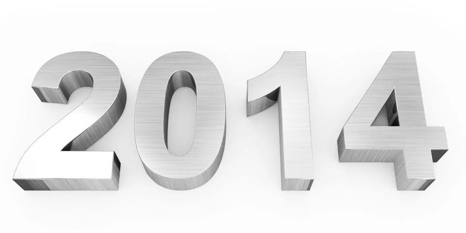 Year 2014 Stock Illustration