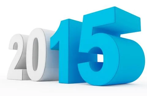 Year 2015 count Illustrazione stock