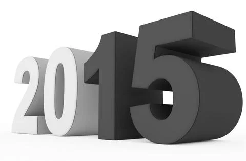 Year 2015 count Stock Illustration