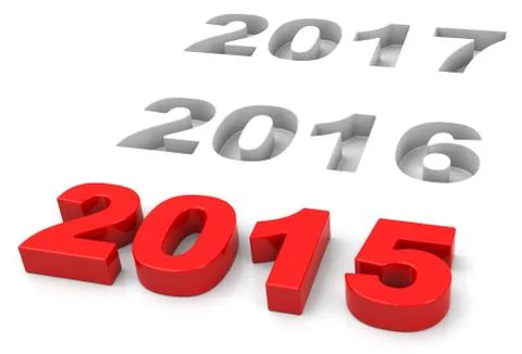 Year 2015 Stock Illustration