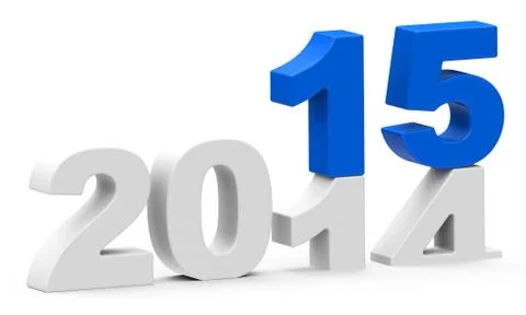Year 2015 Stock Illustration