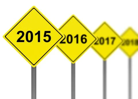Year 2015 Stock Illustration