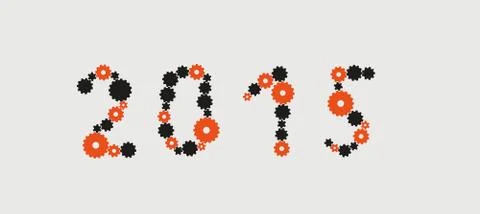 Year 2015 Stock-Illustration