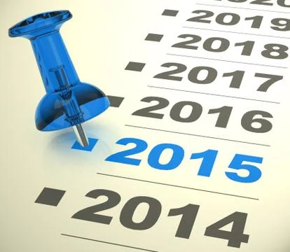 Year 2015 Stock Illustration
