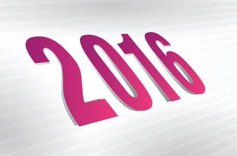 Year 2016 background Stock Illustration