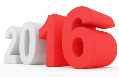 Year 2016 count Stock Illustration