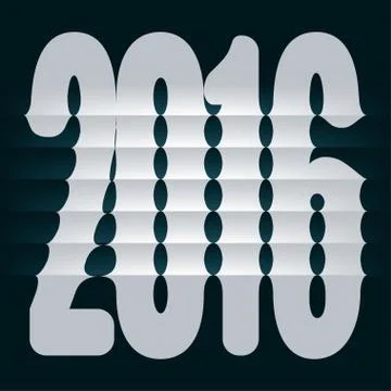 Year 2016 스톡 일러스트