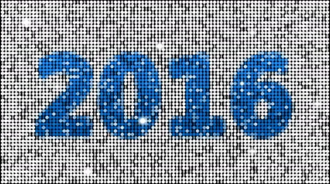 Year 2016 – seamless looping, blue Stock Footage 52719089