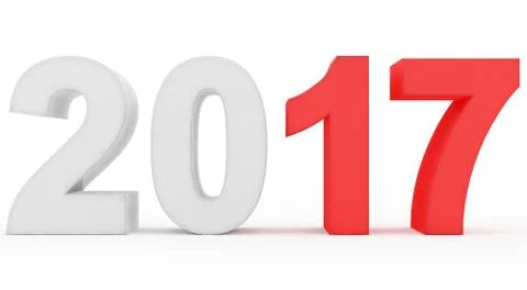 Year 2017 count Stock Illustration