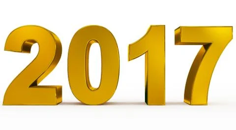Year 2017 Stock Illustration