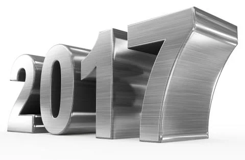 Year 2017 Stock Illustration
