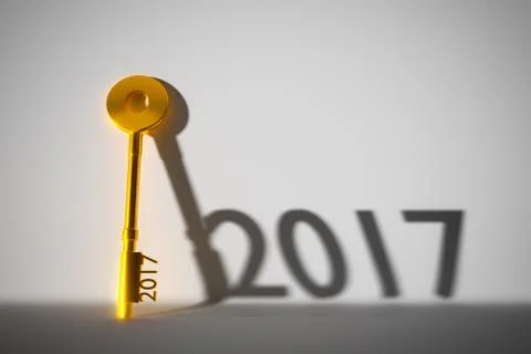 The year 2017. Stock Illustration