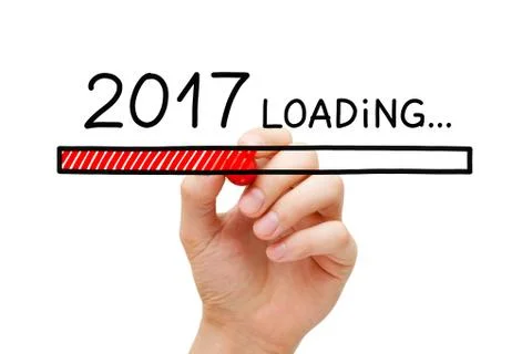 Year 2017 Loading Concept Foto stock
