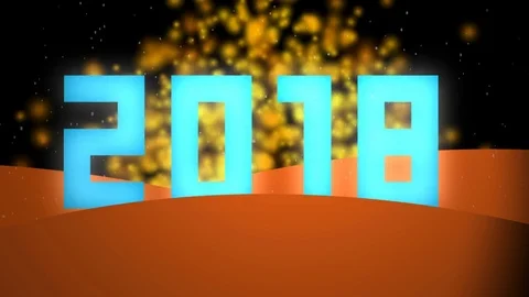 From the year 2017 to the year 2018 Stock-Footage 83786595