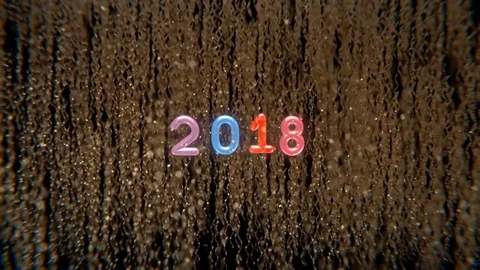 Year 2018 库存影片 80995391